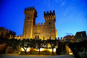 Castello Lancellotti di Lauro illuminato