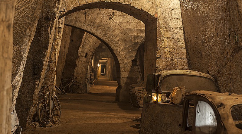 Italy, Naples: Tunnel Borbonico, down under the surface